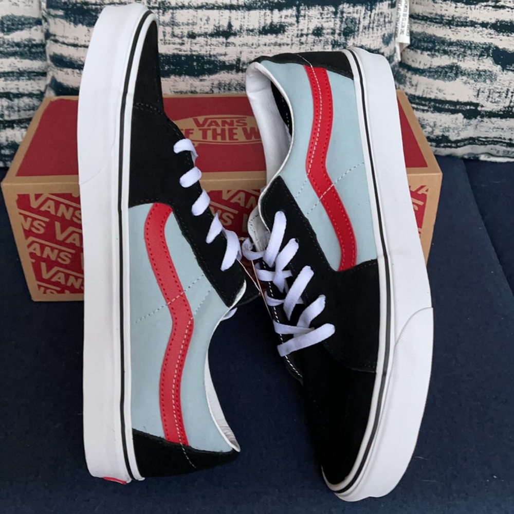 Vans Sk8-Low 2-Tone Black/Winter Sky MENS - Picture 12 of 16